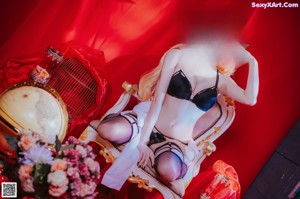 Cosplay Sally多啦雪 Fischl Gothic Lingerie