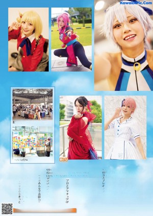 A group of four pictures of a woman dressed in costumes.